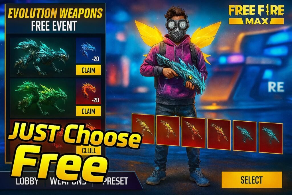 How to Generate the New Evolutionary Weapon Skins in Free Fire [2026]